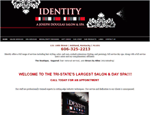 Tablet Screenshot of identitysalonspa.com